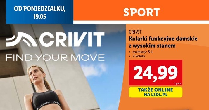 Funkcjonalna i modna odzież sportowa w Lidlu! Zobacz, co kupić z kolekcji Crivit /Lidl /INTERIA.PL