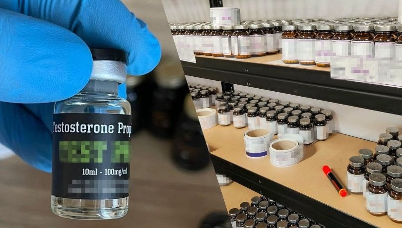 Funkcjonariusze CBŚP rozbili gang produkujący nielegalne anaboliki /Centralne Biuro Śledcze Policji /Policja