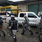 Funkcjonariusze straży granicznej Meksyku za kratkami 