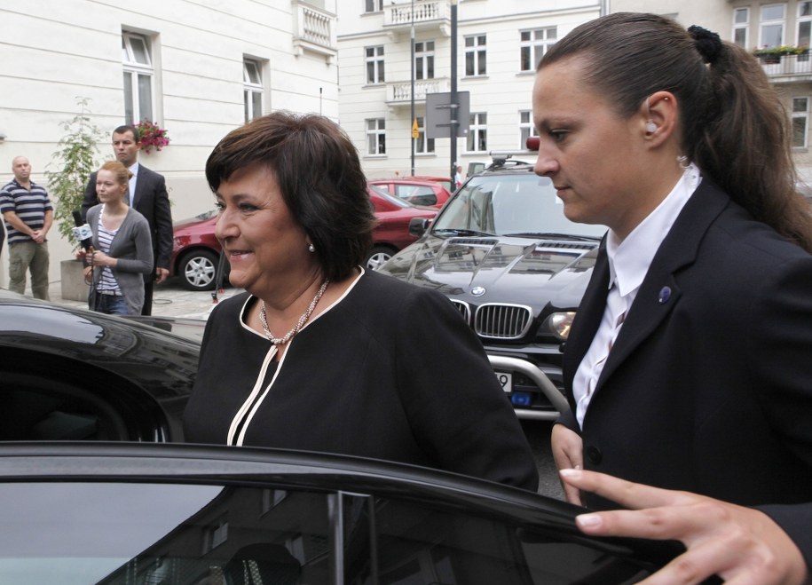 Funkcjonariuszka BOR przy małżonce prezydenta RP Annie Komorowskiej /PAP/Grzegorz Jakubowski /PAP