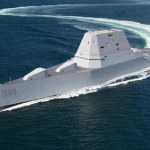 USS Zumwalt Futurystyczny niszczyciel USA strzela pociskami hipersonicznymi