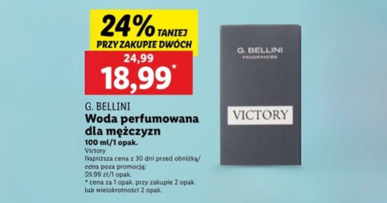 G.Bellini Victory - zamiennik perfum Paco Rabanne Invictus /Lidl /INTERIA.PL