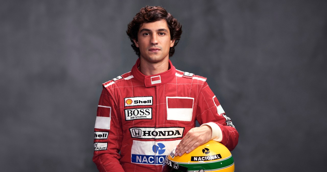 Gabriel Leone jako Ayrton Senna, brazylijski kierowca i trzykrotny mistrz świata Formuły 1. /Netflix