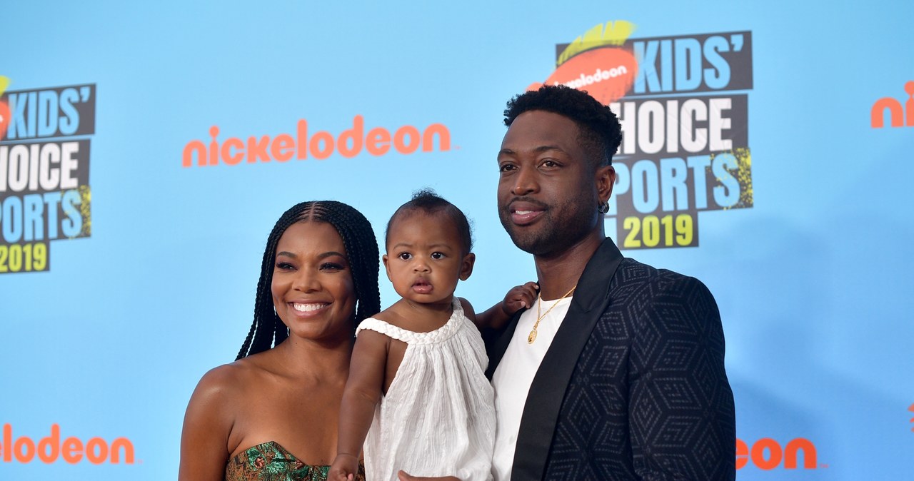 Gabrielle Union z mężem i córką /Matt Winkelmeyer /Getty Images