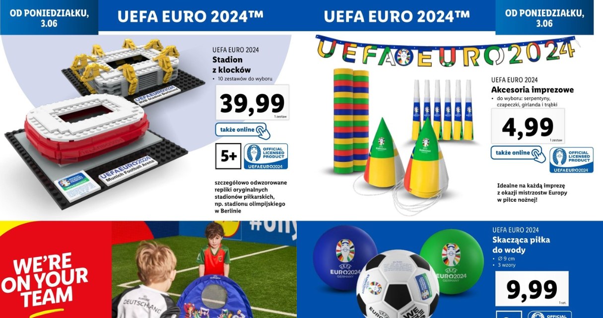 Gadżety i akcesoria dla fanów piłki nożnej i UEFA w Lidlu! /Lidl /INTERIA.PL