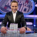 Gafa Łukasza Nowickiego na planie "Postaw na milion"