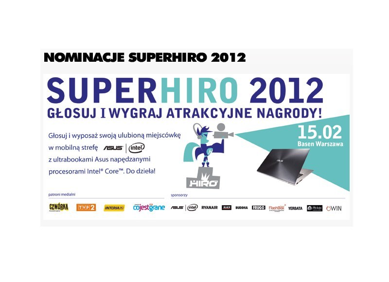 Gala Superhiro 2012 już 15 lutego! /materiały prasowe