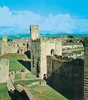 Galia, zamek w Caernarvon, XIII/XIV w. /Encyklopedia Internautica