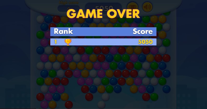 Game Over gry kulki Bubble Shooter Arcade 2 /Click.pl