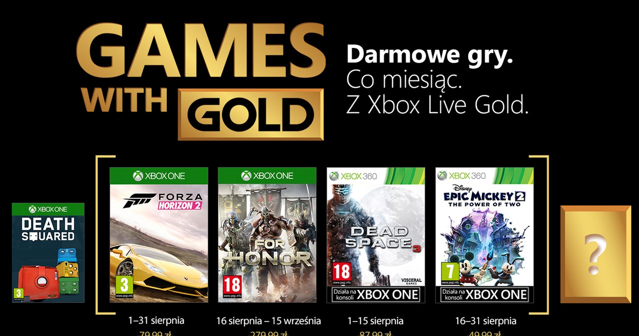 Games with Gold /materiały prasowe