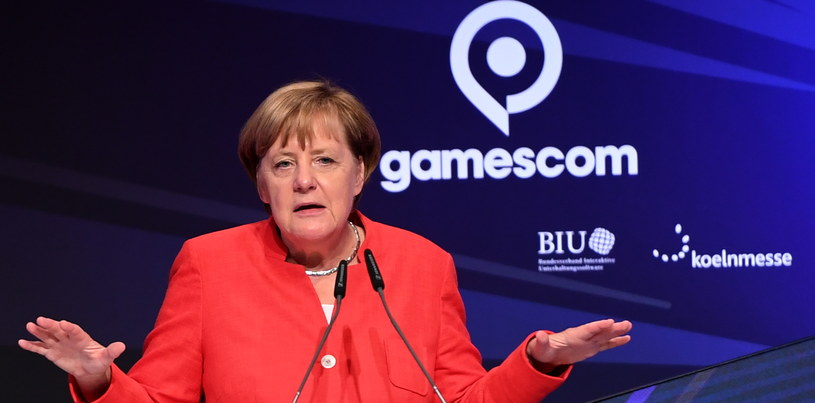 Gamescom 2017 - fragment wystąpienia Angeli Merkel /AFP