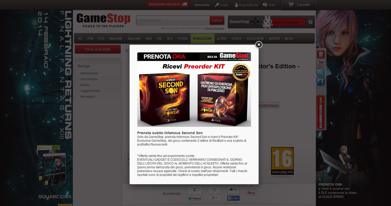 Gamestop - prezent dla konsumentów kupujących inFamous: Second Son /CD Action