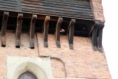 Ganek obronny na zamku w Olsztynie