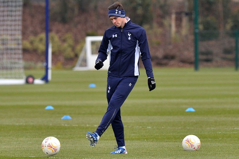 Gareth Bale na treningu Tottenhamu. Jak długo jeszcze? /AFP