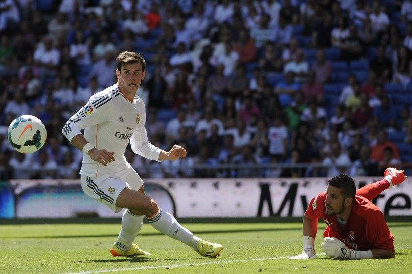 Gareth Bale w meczu z Espanyolem Barcelona /AFP