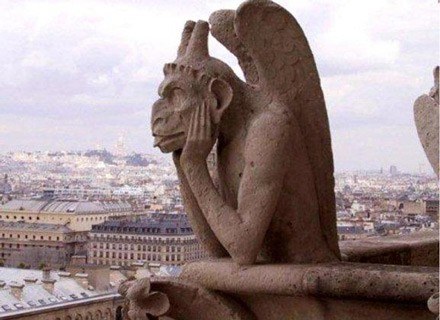 Gargulce z katedry Notre Dame w Paryżu /Archiwum