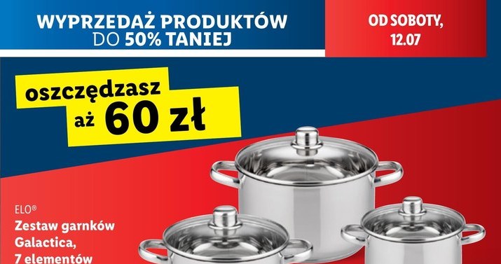 Garnki w Lidlu aż 60 zł taniej. Nowa promocja rusza od soboty /Lidl /INTERIA.PL