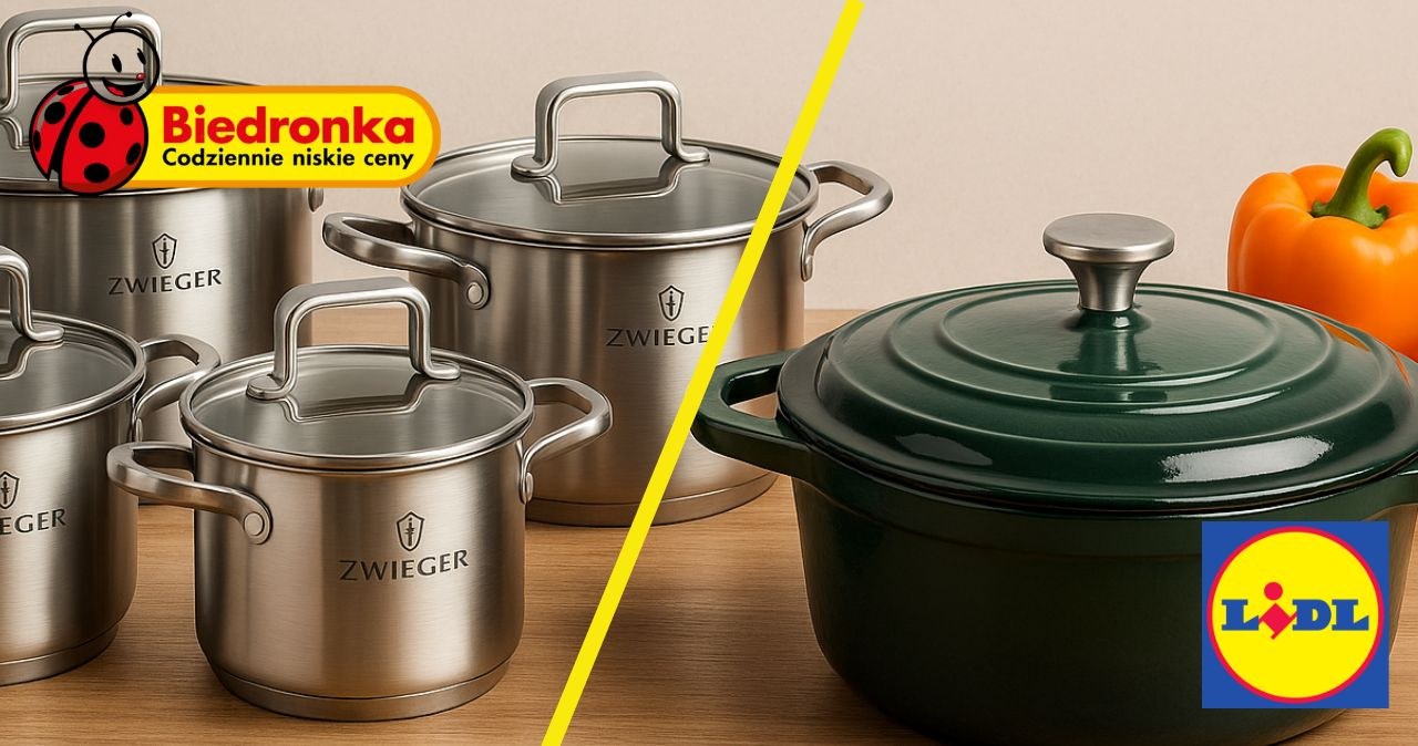 Garnki Zwieger i żeliwna brytfanna SilverCrest – solidne naczynia, które posłużą przez lata. /chatGPT /INTERIA.PL