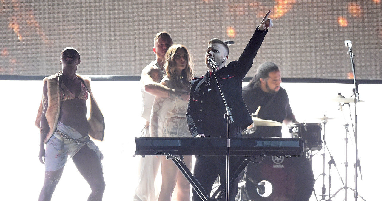 Gary Barlow na scenie /Gareth Cattermole /Getty Images