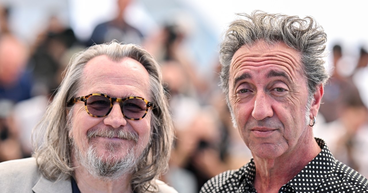 Gary Oldman i Paolo Sorrentino na premierze filmu "Bogini Partenope" na festiwalu w Cannes 2024 /Stephane Cardinale - Corbis /Getty Images