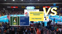 Gas Sales Bluenergy Piacenza – Itas Trentino. Skrót meczu. WIDEO