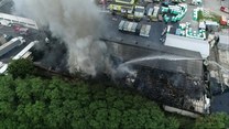 Gaszenie pożaru składu chemicznego w Zielonej Górze. Strażacy walczyli kilkadziesiąt godzin