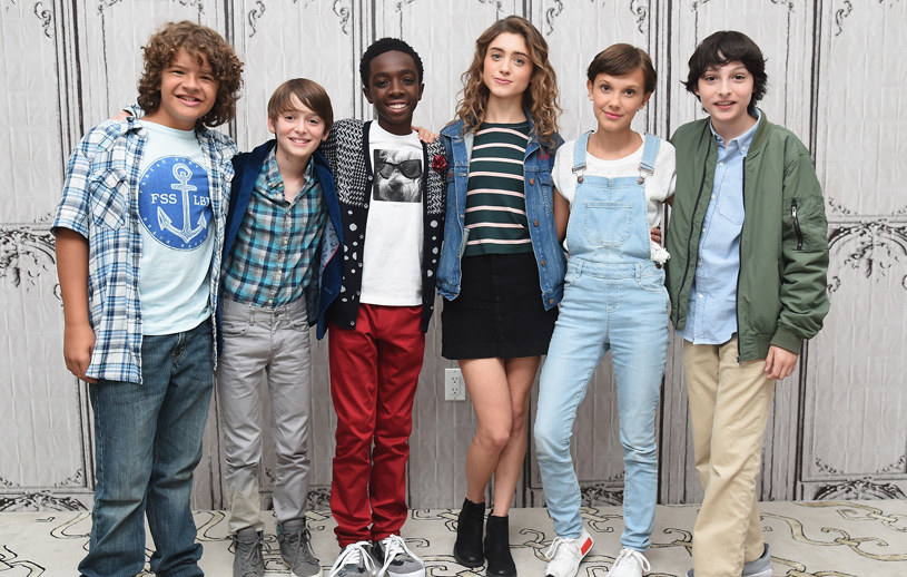 Gaten Matarazzo, Noah Schnapp, Caleb McLaughlin, Natalia Dyer, Millie Bobby Brown, Finn Wolfhard /Michael Loccisano /Getty Images