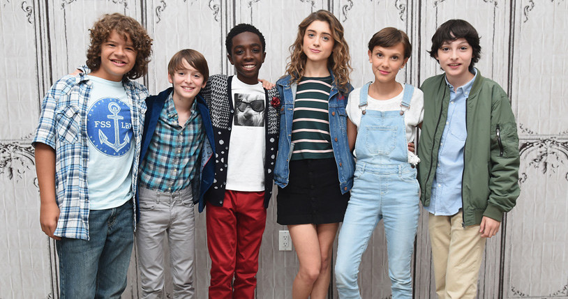 Gaten Matarazzo, Noah Schnapp, Caleb McLaughlin, Natalia Dyer, Millie Bobby Brown, Finn Wolfhard /Michael Loccisano /Getty Images