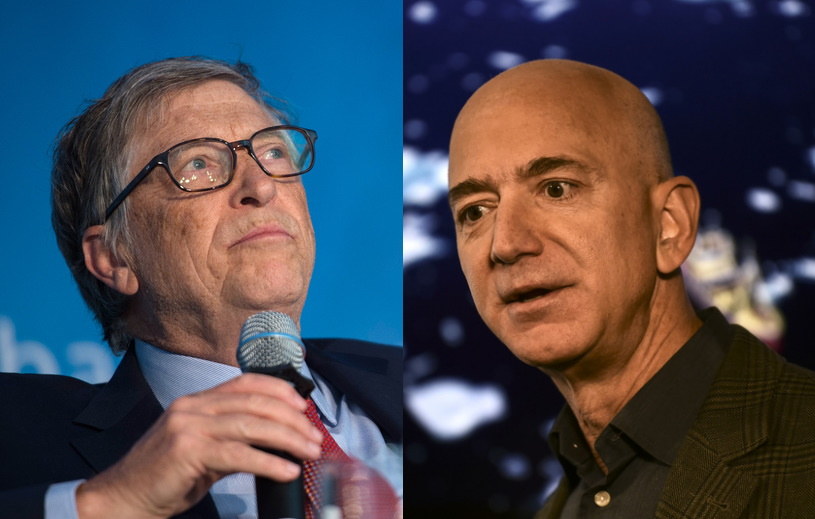 Gates i Bezos są zainteresowani wydobywaniem surowców /AFP