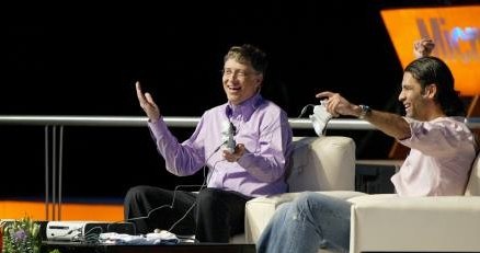 Gates i Marquez - były szef Microsoft stał się prawdziwą supergwiazdą. /AFP