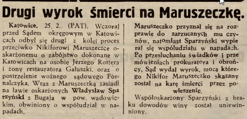 "Gazeta Lwowska" o procesie Nikifora Maruszeczko /Biblioteka Narodowa