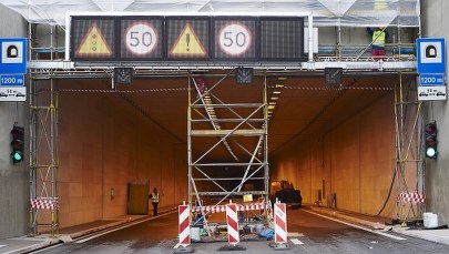 Gdańsk: Nocne utrudnienia w tunelu pod Martwą Wisłą