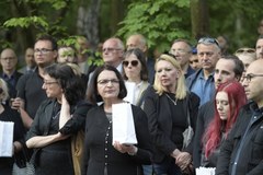 Gdańsk: Protest przeciwników ekshumacji Arkadiusza Rybickiego