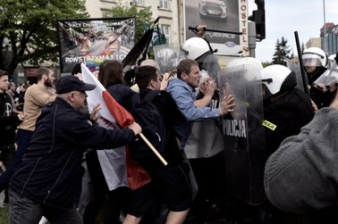 Gdańsk: Przepychanki na trasie Marszu Równości