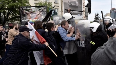 Gdańsk: Przepychanki na trasie Marszu Równości