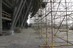 Gdański stadion 3 tygodnie przed końcem budowy
