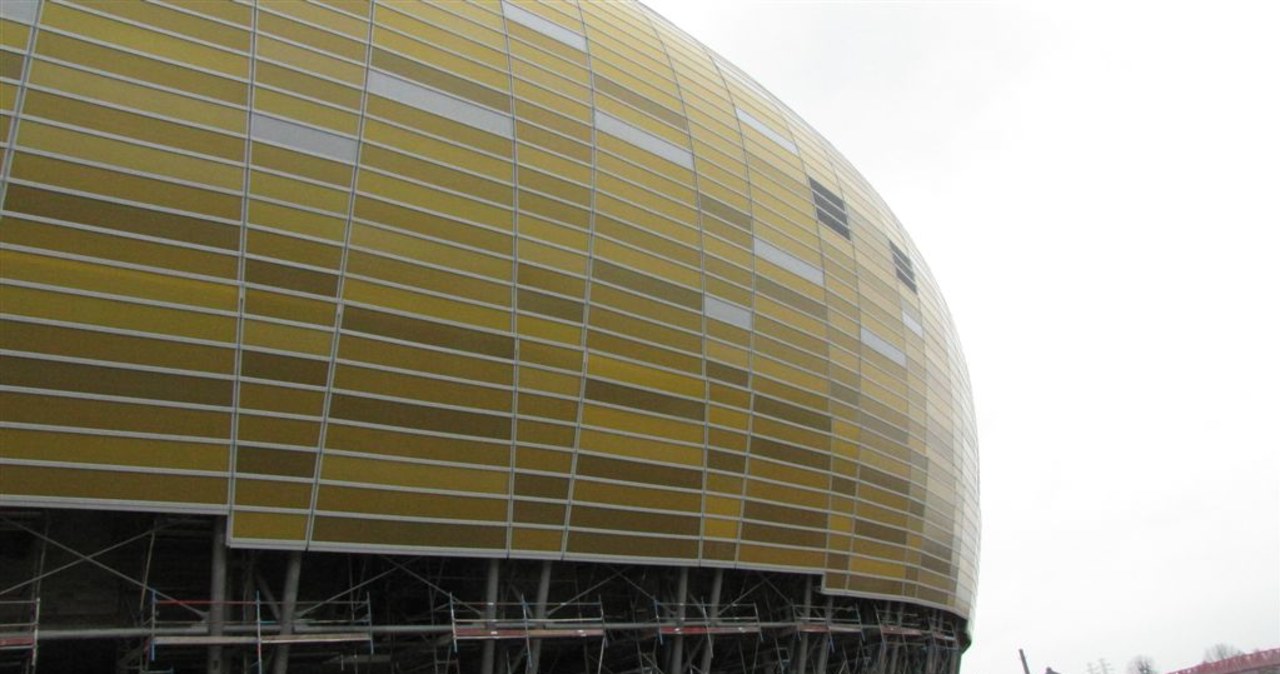 Gdański stadion 3 tygodnie przed końcem budowy