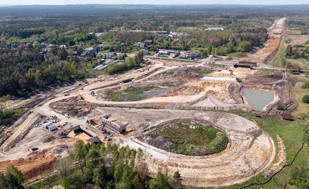 GDDKiA: budowa głównej części południowej obwodnicy Zawiercia zaawansowana w 30 proc.