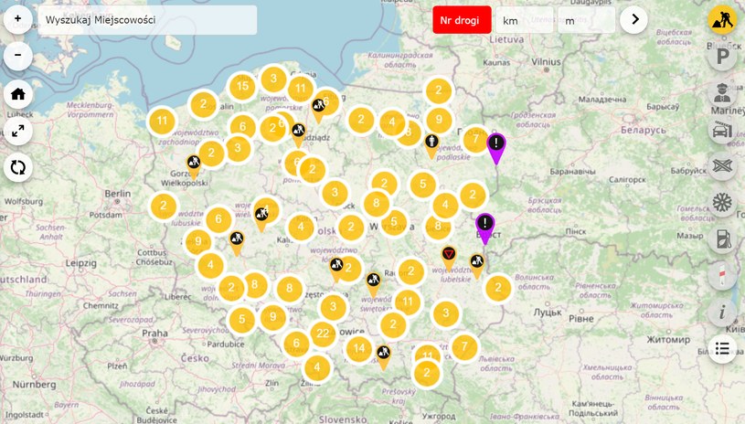 GDDKiA wprowadziła nową funkcję do swojego serwisu z mapami. /drogi.gddkia.gov.pl/zrzut ekranu /