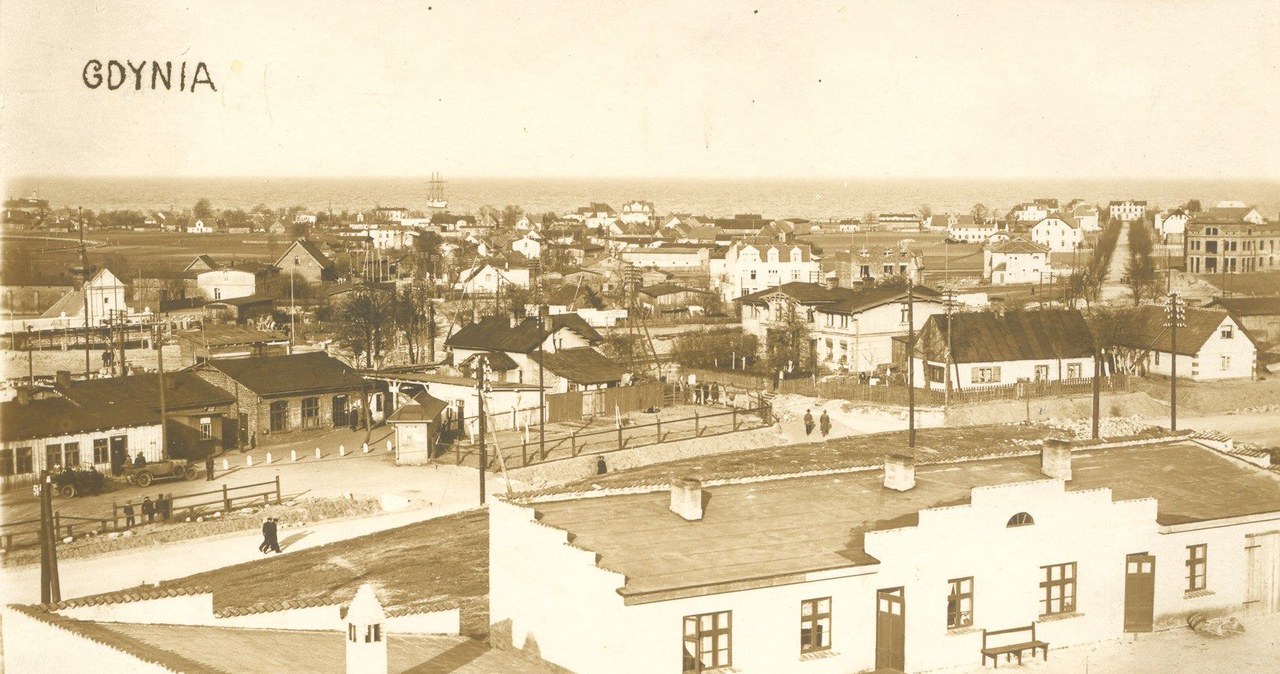 Gdynia. Początki budowy miasta. /Archiwum Tomasza Basarabowicza