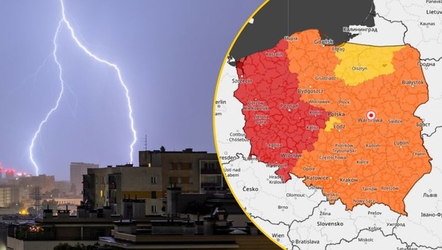 Gdzie jest burza? Aktualne ostrzeżenia pogodowe IMGW /ARKADIUSZ ZIOLEK/meteo.imgw.pl /East News