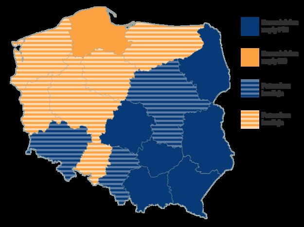 Gdzie samodzielne rządy, gdzie potrzebna koalicja? /Grafika RMF FM