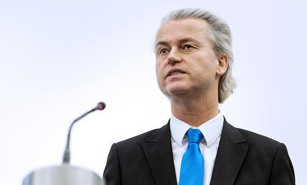 Geert Wilders, szef populistycznej i skrajnie prawicowej Partii na rzecz Wolności /AFP