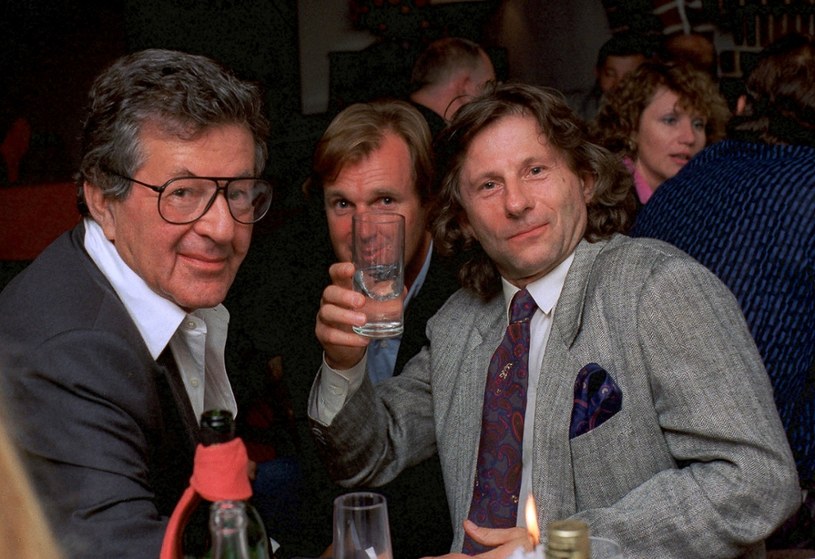 Gene Gutowski, Wojciech Fibak i Roman Polański w 1989 roku /Jacek Domiński /Reporter