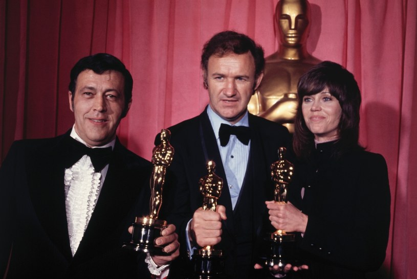 Gene Hackman z Oscarem za "Francuski łącznik" /Bettmann /Getty Images