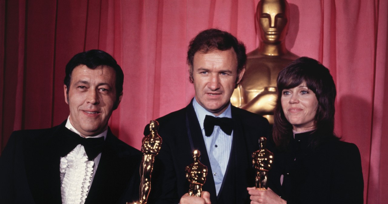 Gene Hackman z Oscarem za "Francuski łącznik" /Bettmann /Getty Images