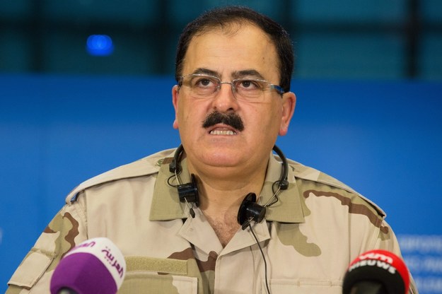 Generał Salim Idriss z Wolnej Armii Syryjskiej /JULIEN WARNAND /PAP/EPA