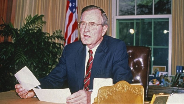 George Bush, zdj. z 1989 roku /Sachs Ron/CNP/ABACA /PAP