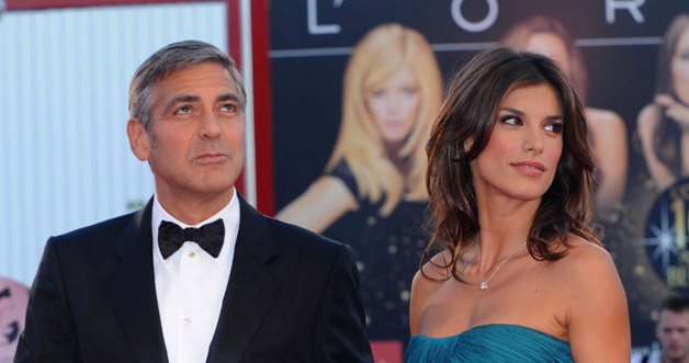 George Clooney i jego nowa partnerka, włoska aktorka Elisabetta Canalis &nbsp; /Splashnews