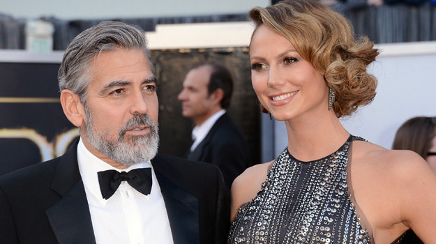 George Clooney i Stacy Keibler /Jason Meritt /Getty Images